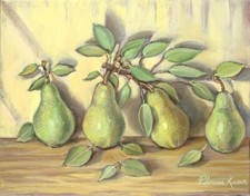 Ceramic Backsplash Tile Mural Fruit Vegetable Food Kitchen/Bathroom - Ripe Pears