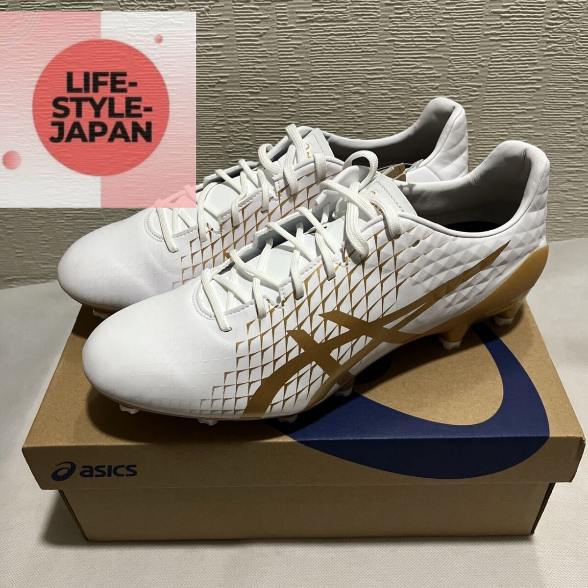 ASICS MENACE 4 1111A195 104 White Pure Gold Rugby Football ASICS MENACE 4 1111A195 104 White Pure Gold Rugby Football