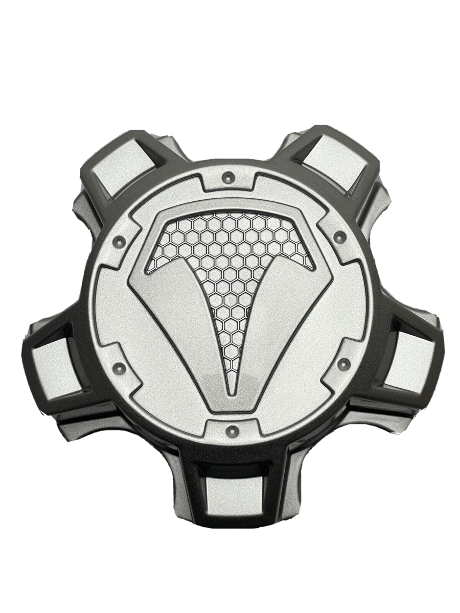 Toyota T-Force Silver 5 Lug Snap In Wheel Center Cap 89-9601SB