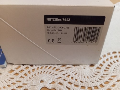 Fritz Box 7412 WLAN Router 1&1 DSL Modem NEU - Bild 2 von 3