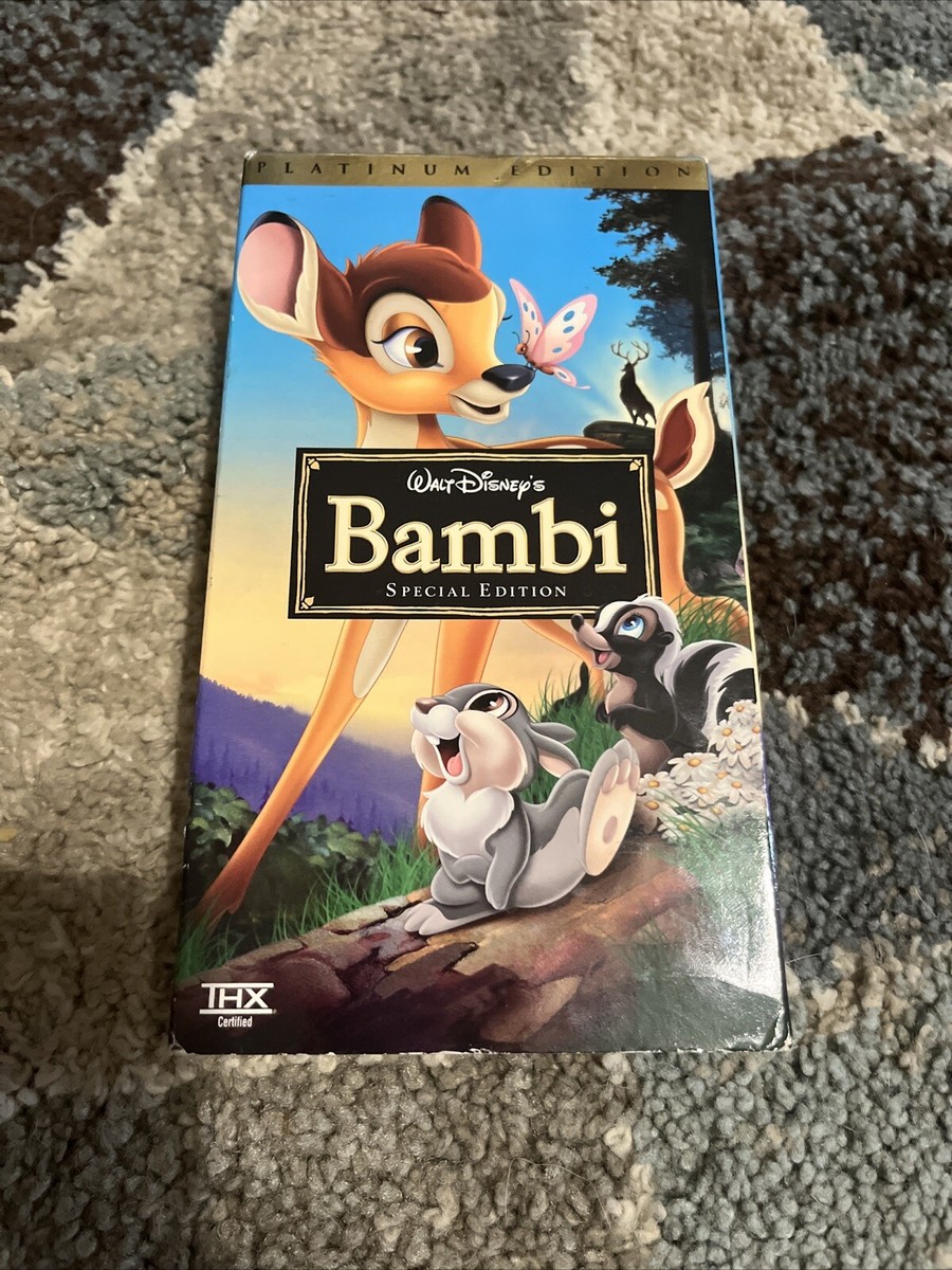 Bambi (VHS, 2005) Platinum Edition Rare OOP Disney Movie Club