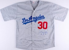 Maury Wills Signed Los Angeles Dodgers Jersey Inscribed 