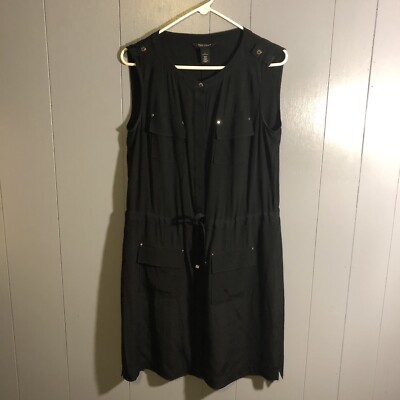 camp t shirt dress White House Black Marke Women’s t camp shirt Dress Size 6 Black Sleeveless