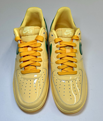 Nike Air Force 1 Men s Low Top Lace Up Sneakers Topaz Gold/Pine Green IO4489-700