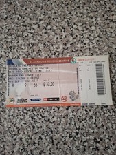 MATCH TICKET PREMIER LEAGUE BLACKBURN V MAN UTD 19th apr 2008