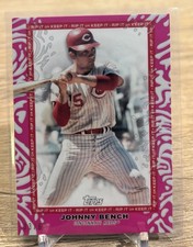 2022 Topps Rip Johnny Bench Fuchsia #'d /65 Unripped Potential Ohtani Auto