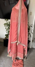 Pakistani Indian Party dresses designer collection Long Maxi Dress. Size M.