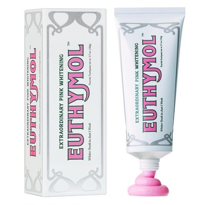 EUTHYMOL Whitening Toothpaste (3.7fl oz) - Stain 3.7 Fl Oz (Pack of 1), Pink 