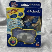 Polaroid Waterproof Fun Shooter Disposable Camera Bonus Googles NEW Vintage B10