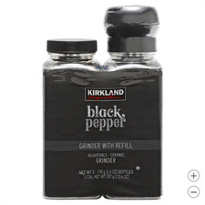 Kirkland Signature Black Pepper with Grinder 6.3 oz 2-Count