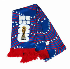 Official FIFA World Cup 2026 Red/White/Blue Fan Scarf USA We Are 26 USA NWT