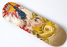 Ghoul Skateboards 8" Hand Painted Pro Deck 7-Ply Maple Pop Art Comic Girl