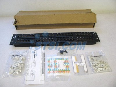 Ortronics OR-SP5EU48 Cat5e 48-Port 1U Universal Patch Panel ~STSI