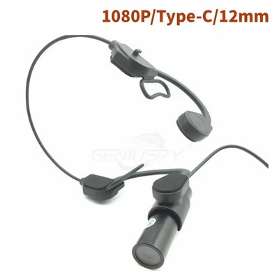 Mini Bullet 1080P Camera With Headset For Helmet Webcast broadcast Type-C 12mm