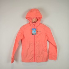 Columbia Girls Size XS Switchback II Jacket Waterproof Rain Coat Hot Coral