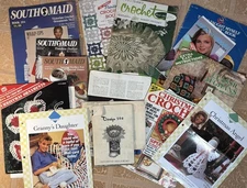 Crochet Patterns Mixed Lot of 14 Leisure Arts, Coats & Clark, Vanna White Afghan