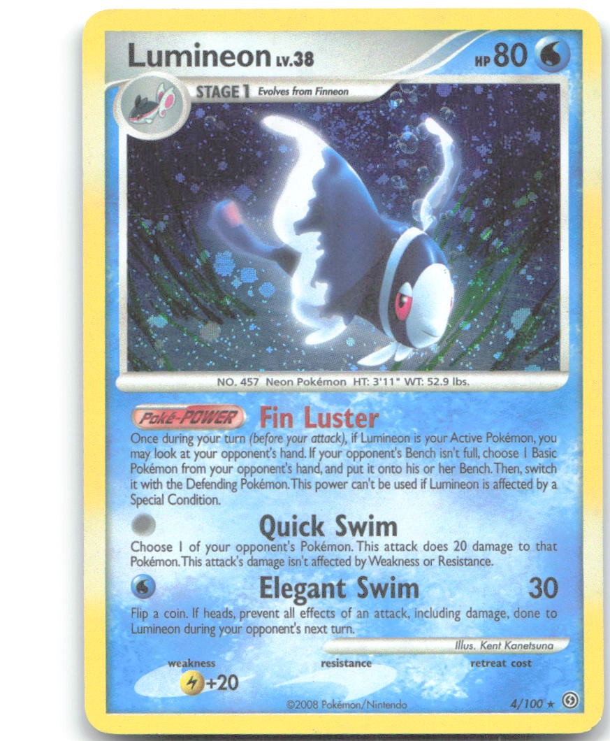 LUMINEON 4/100 Holo Rare Stormfront Pokemon