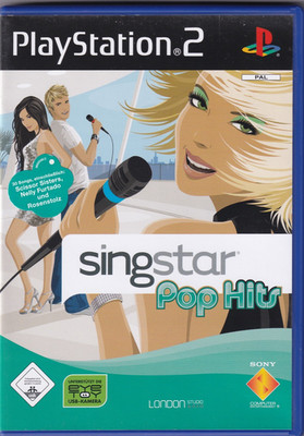 Singstar Pop Hits PS2 Spiel Sony PlayStation 2 Karaoke Party Game Zustand Gut