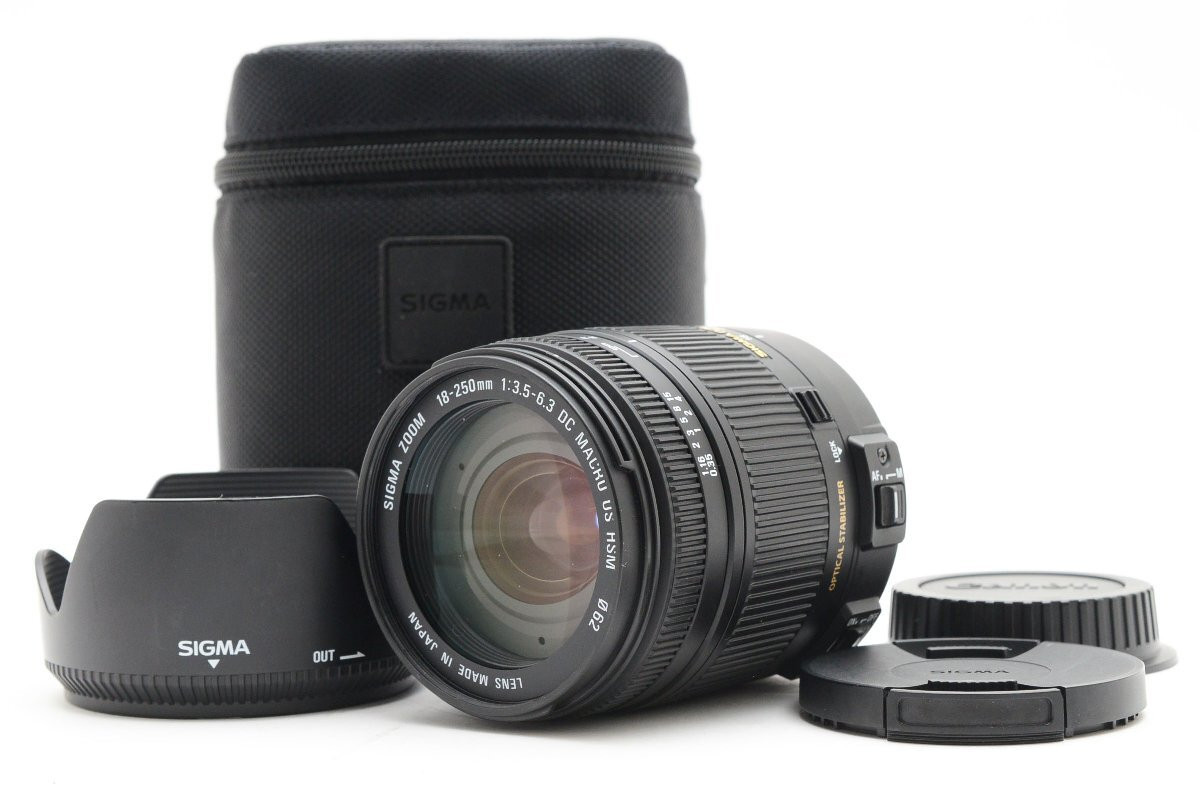 SIGMA 18 250mm F/3.5 6.3 DC MACRO OS HSM Canon EF Mount [Good 