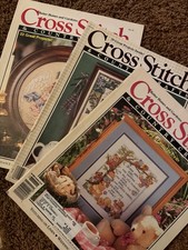 Cross Stitch Country Crafts Magazines 1987-1992, Vintage Lot of 3