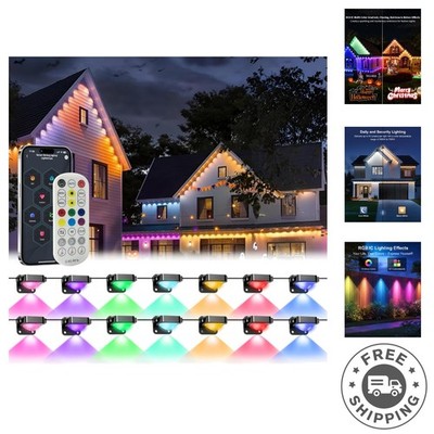 Dynamic Multi-Color Outdoor Lights Pro - 200ft Waterproof for -Round Use