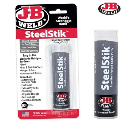 J-B Weld SteelStik Stahlverstärkter Epoxidkitt Auspuff Kraftstofftank Reparatur