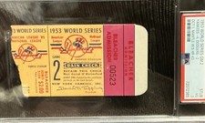 Psa 3 1953 World Series Ticket Gm 2 Mickey Mantle 3rd Career Hr Yankees