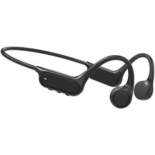Haowolf Bone Conduction Headphones, Bluetooth 5.4 with Mic Open Ear IPX8 Wate...