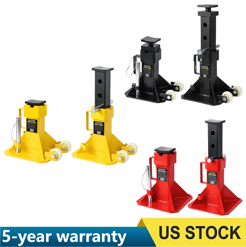 🔥22 Ton Steel Jack Auto Stand Pin Type Truck Jack Stands 13.8-19.7" Adjustable - Picture 1 of 31
