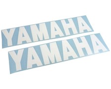Aufkleber Yamaha Groß, 32cm 2 Stk. weiss