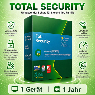 K. Total Security - Windows 1 PC , 1  Jahr , Code / Key per Mail