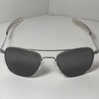 Randolph Engineering Aviator Matte Chrome 140mm Sunglasses AF-52-20 (see Photos)