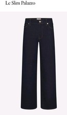 FRAME Le Slim Palazzo Dark Blue Rinse Size 32 Wide Leg High Waist