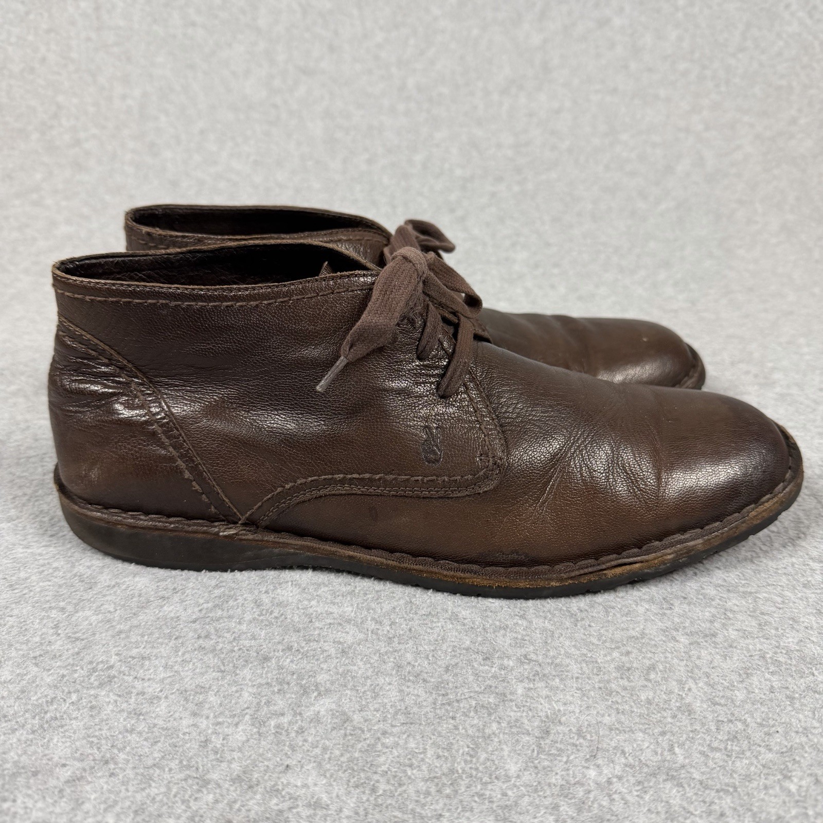 JOHN VARVATOS STAR USA Men's Dark Brown Hipster Chukka Lace Up Shoes Sz 11 M