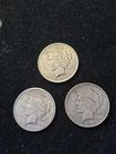 Lot of 3 Peace Dollars..mixed dates 1922D 23S-22P