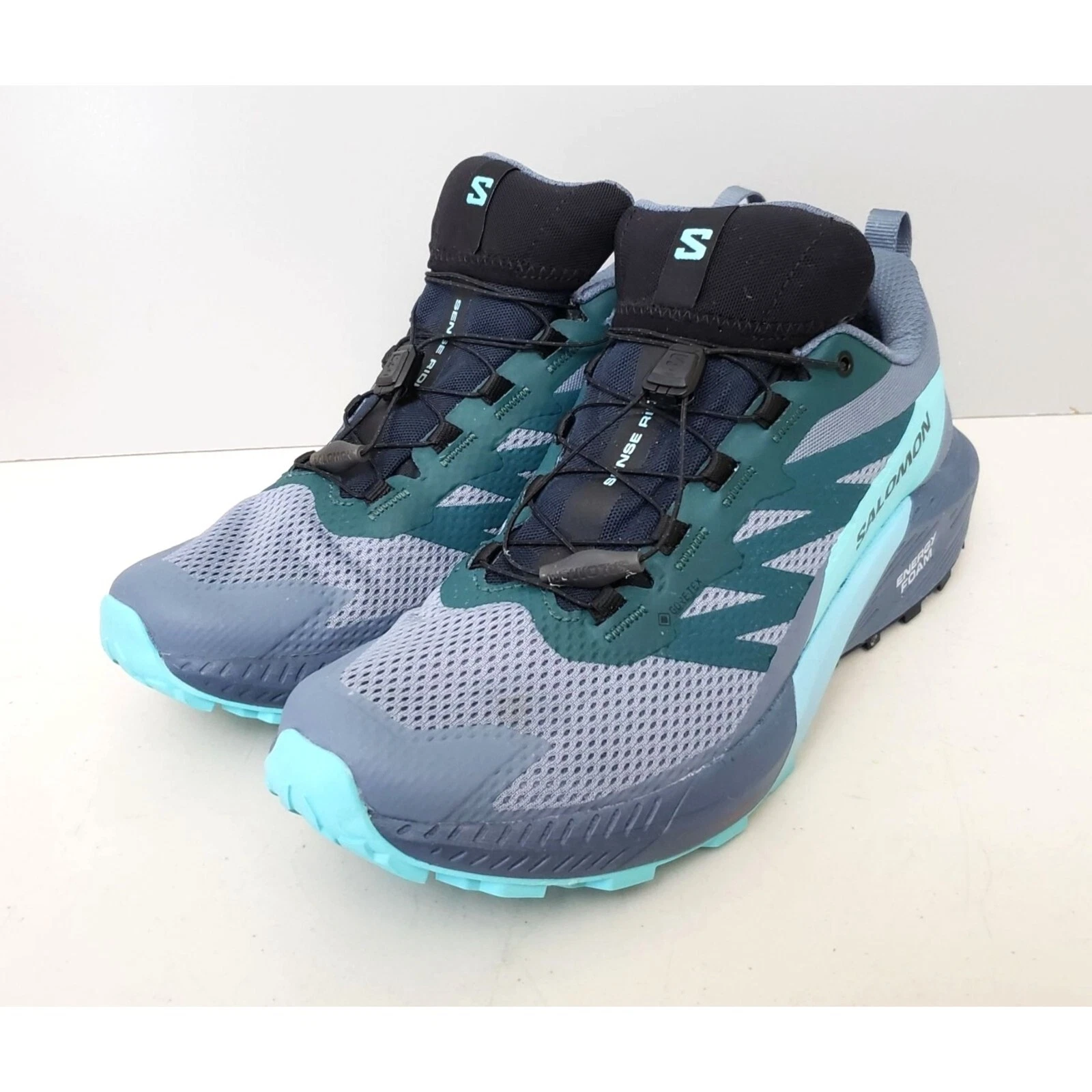 Salomon Sense Ride 5 Sneakers Carbon Blue Mens Size 10 EUC
