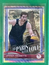 Jimmer Freddette 2024 Topps Chrome Olympics #PL-11 Paris with Love