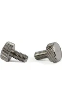 #8-32 x 1/2" Knurled Thumb Screw Full Thread 18-8 Stainless Steel 0808TK188 10PK