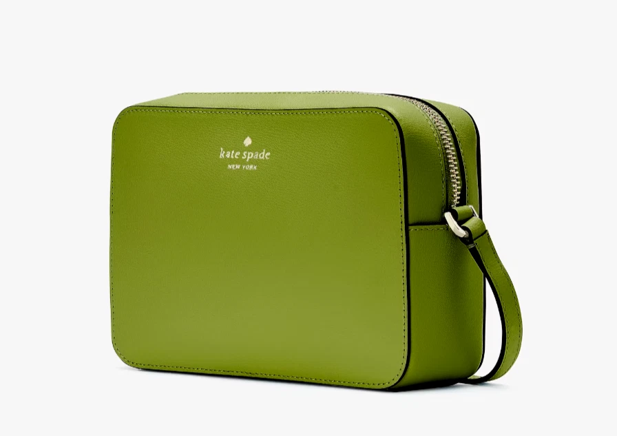 Nuova borsa a tracolla Kate Spade Harper in pelle Kelp Forest