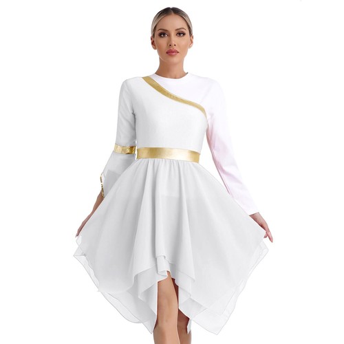 Para mujeres Disfraz de Baile Fiesta Vestido Show Vestidos de Baile Ropa Corta Borde Gimnasio - Imagen 64 de 77
