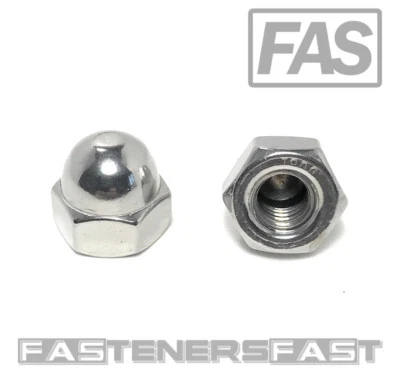 (25) 5/16-18 Stainless Steel Hex Acorn Cap Nuts (25 Pieces)