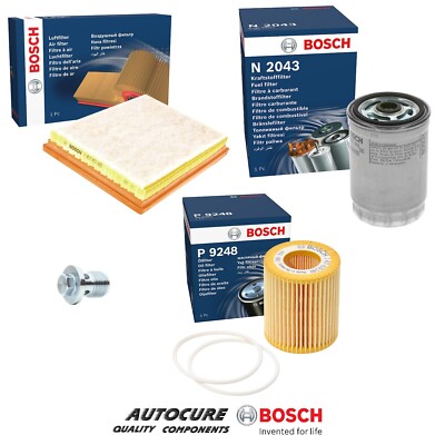 FOR SAAB 9-3 VECTOR TID MK2 440 1.9 DIESEL BOSCH OIL AIR FUEL FILTER SERVICE KIT