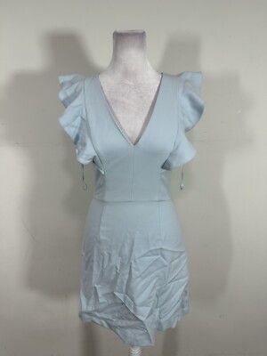 French Connection Cameron Blue Colored Mini Dress Size 0