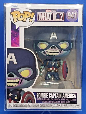 Funko Pop! Marvel: What If...? Zombie Captain America Bobble-Head #941