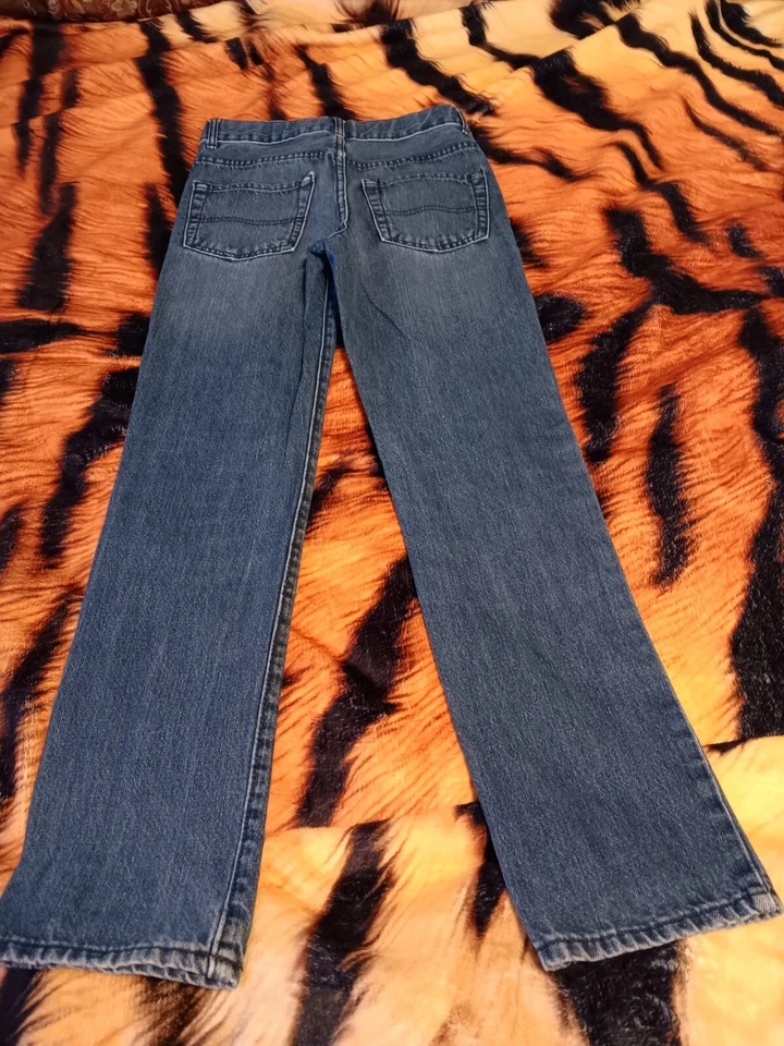 PLACE JEANS KIDS Size 12 S Medium Blue Cotton Denim Straight Leg - Image 3 of 4