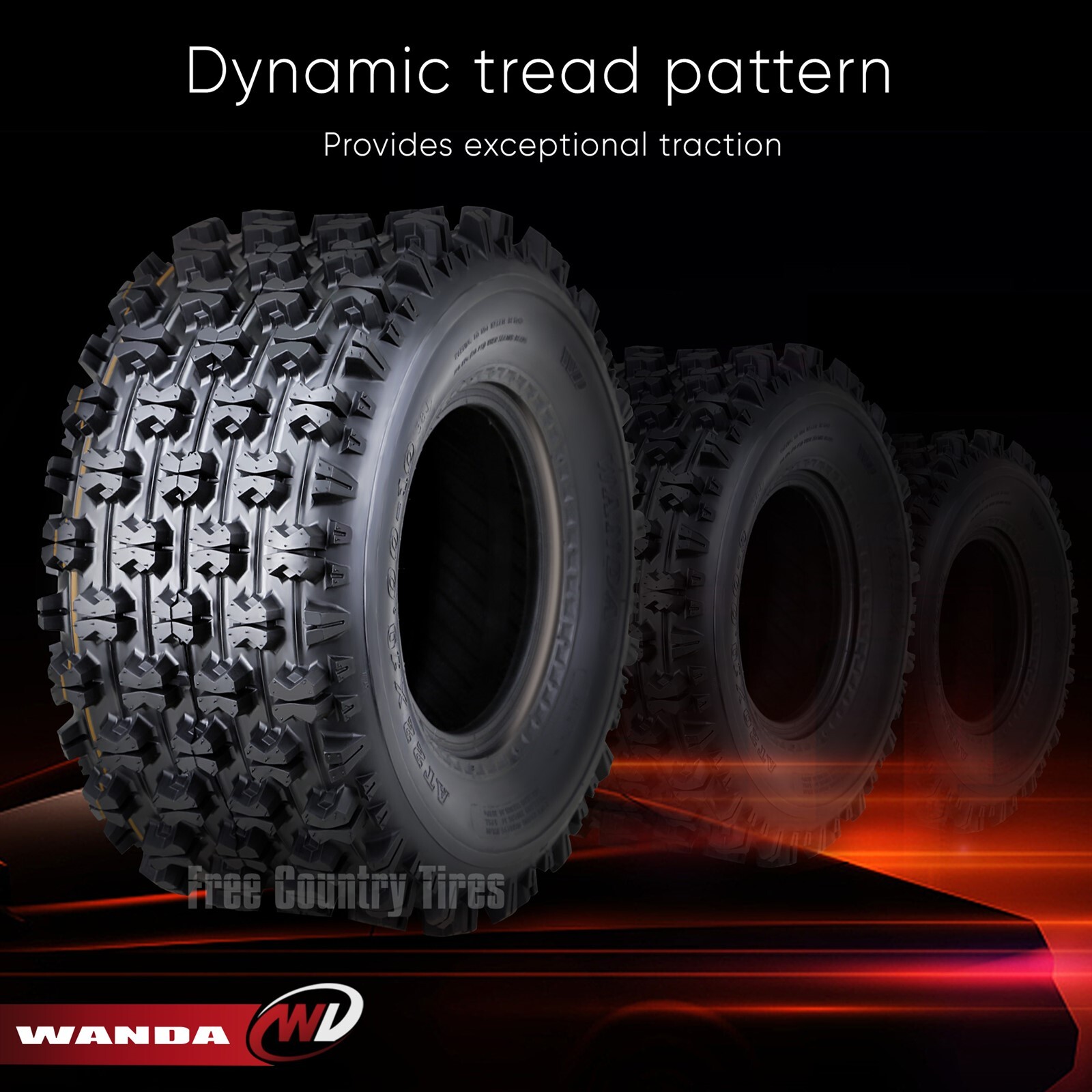 22x12x10 Atv Tires 4-Pack ATV Tires 22x7-11 & 22x10-9 6PR – Fit Honda Recon 250, Suzuki Ozark & More Suzuki Ozark Tires - Foto 3