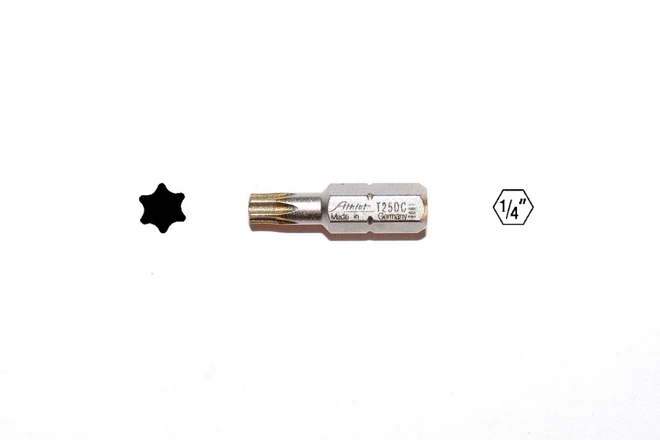 1 Diamantbit Torx T 10, 15, 20, 25, 27, 30, 40 X 25, Torxbit, Tournevis Torx - Photo 1/1