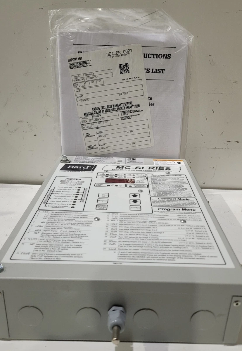 Bard HVAC MC4002-A Lead/Lag Controller W/ Alarm | eBay