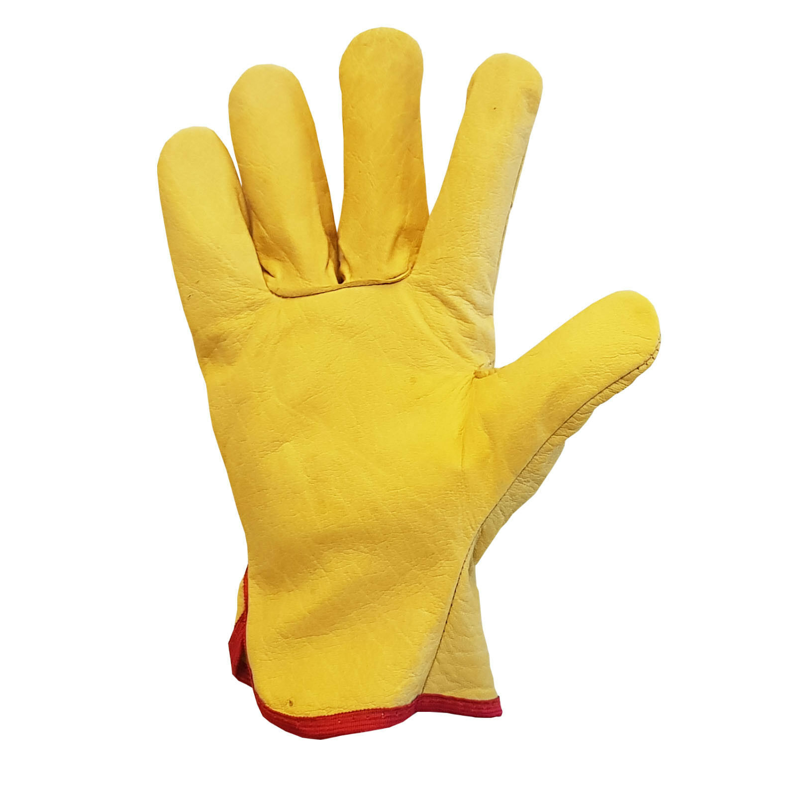 Supreme Leather Safety Gloves HGV Drivers Forklift Truck Gardening