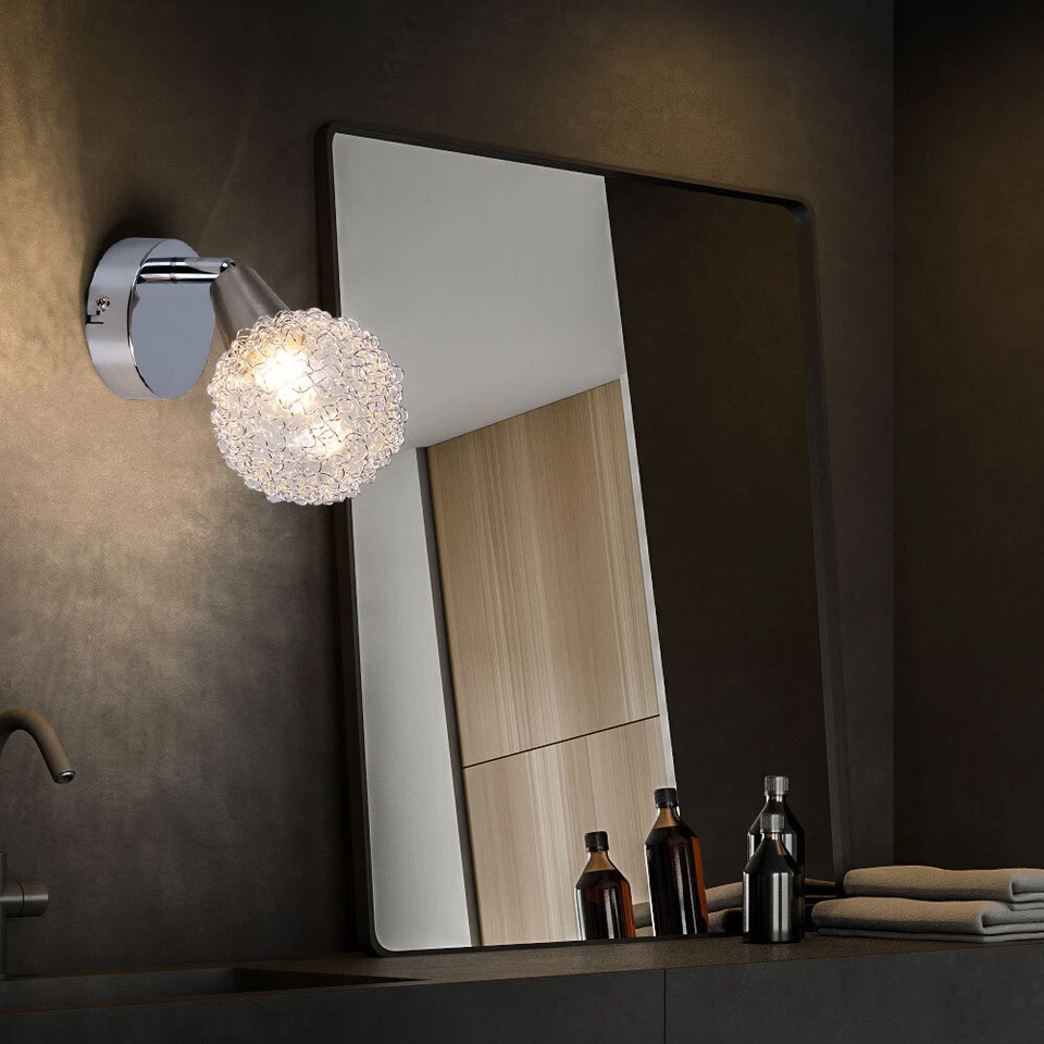 LED Design Applique ALU Intrecciato Spot Regolabile Soggiorno Cromato Lampada - Immagine 4 di 4